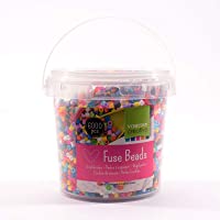 Vaessen Creative Perlas Fusibles- Mezcla de Colores- Set de 6000 Piezas DIY para Niños- Creación de Joyas- Decoraciones…